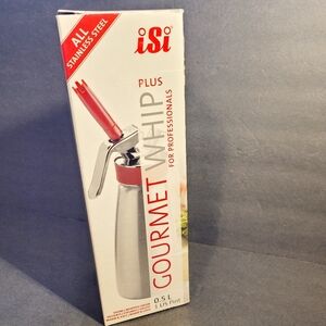 iSi Gourmet Whip Profesional Plus Red Tips 0.5L 1 Pint US NEW OPEN BOX